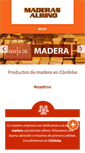 Mobile Screenshot of maderasalbino.com