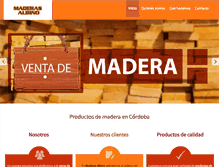 Tablet Screenshot of maderasalbino.com